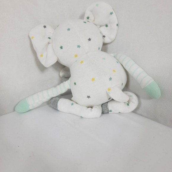 Cloud Island White ELEPHANT PLUSH Baby Stuffed Toy Lovey Stars NB/RN  Target 9" - Picture 3 of 6